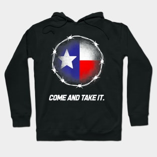 Come And Take It Texas Flag Barbed Patriotic USA Hoodie